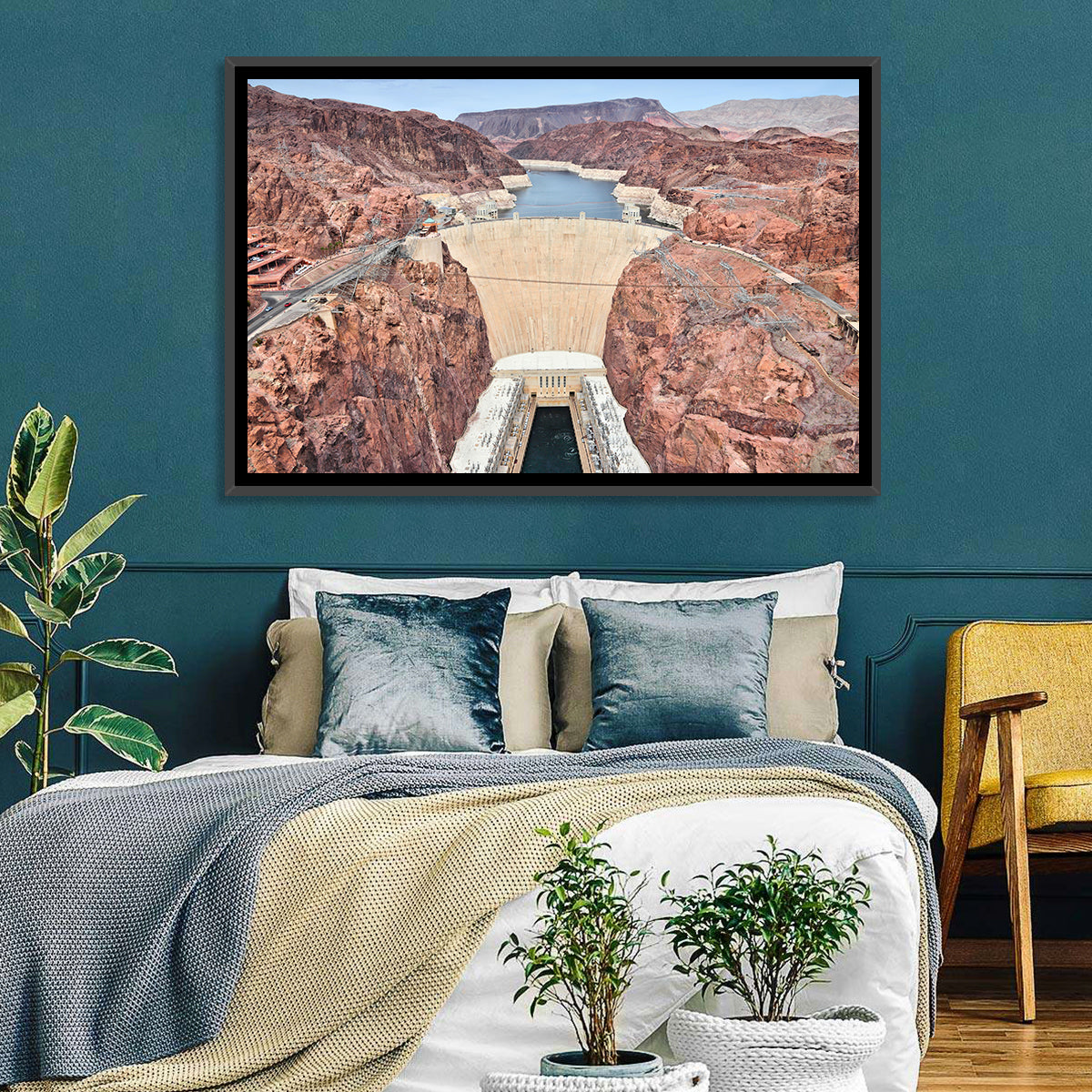 Hoover Dam High-angle View Wall Art
