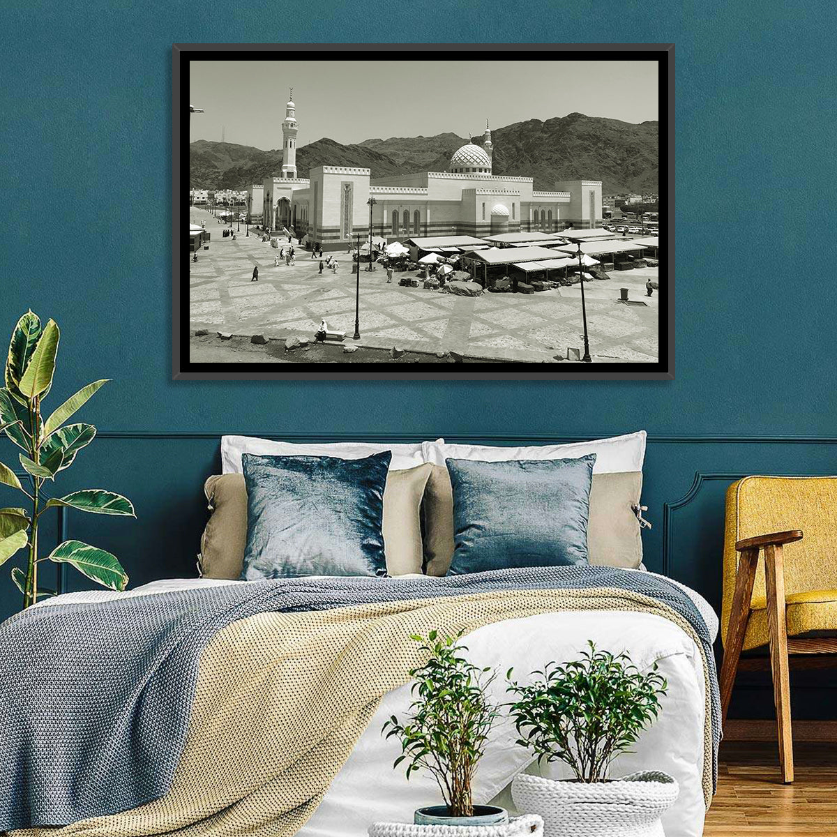 Uhud Mosque, Medina Wall Art in a room, landscape