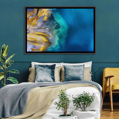 Golden Coast Abstract Wall Art