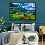 Lungern Village Panorama Wall Art