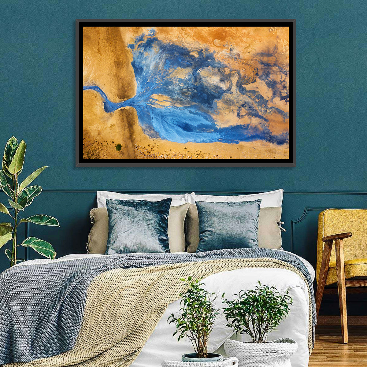 Geysers Valley Aerial View Wall Art