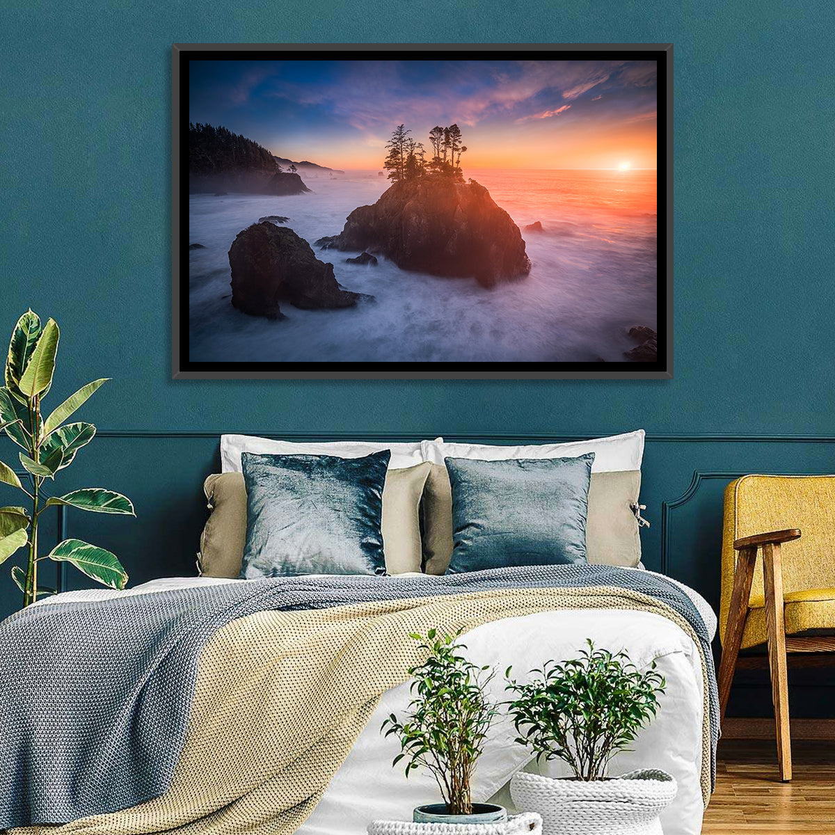 Secret Beach Sunset, Oregon Wall Art