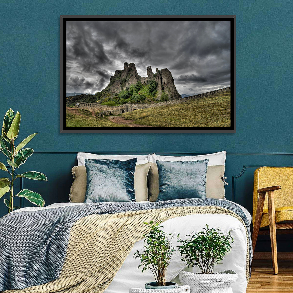 Belogradchik Fortress Rock Formations Wall Art in a room, landscape