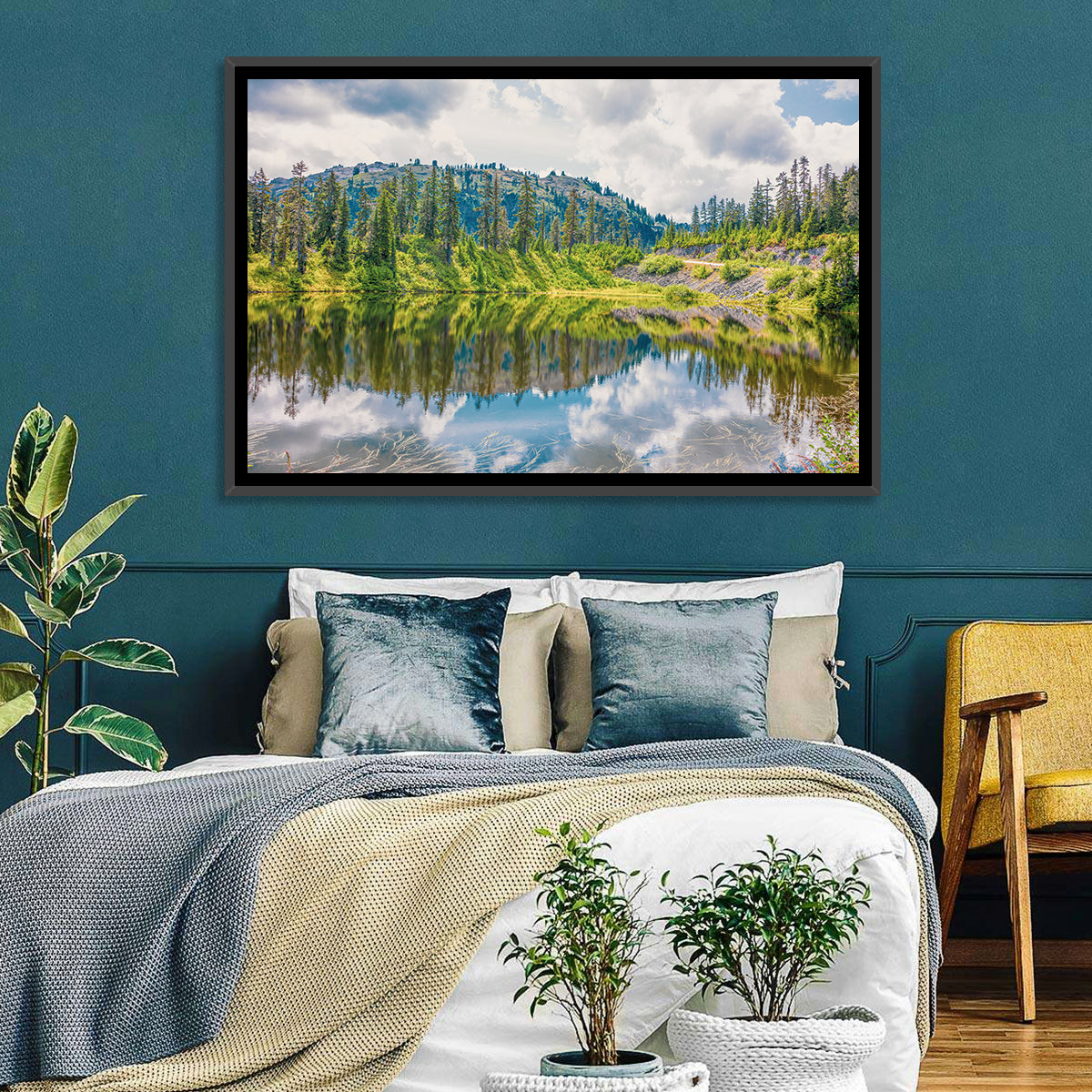 Highwood Lake Reflection Wall Art