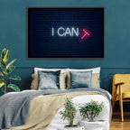 I Can Neon Sign Wall Art