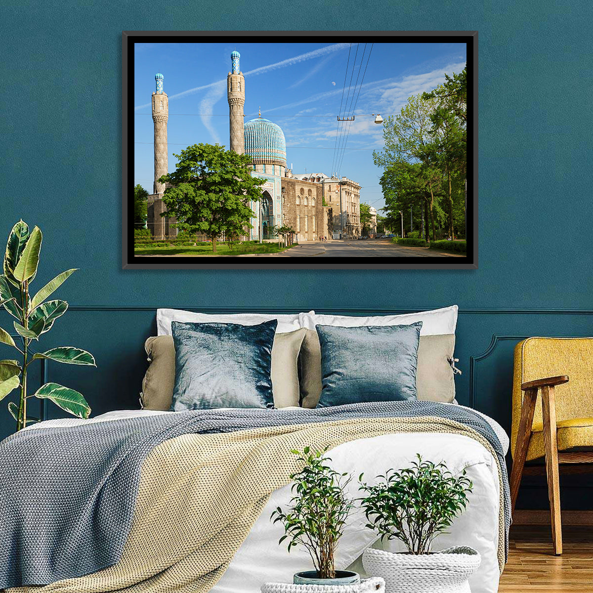 Saint Petersburg Mosque Blue Dome Wall Art