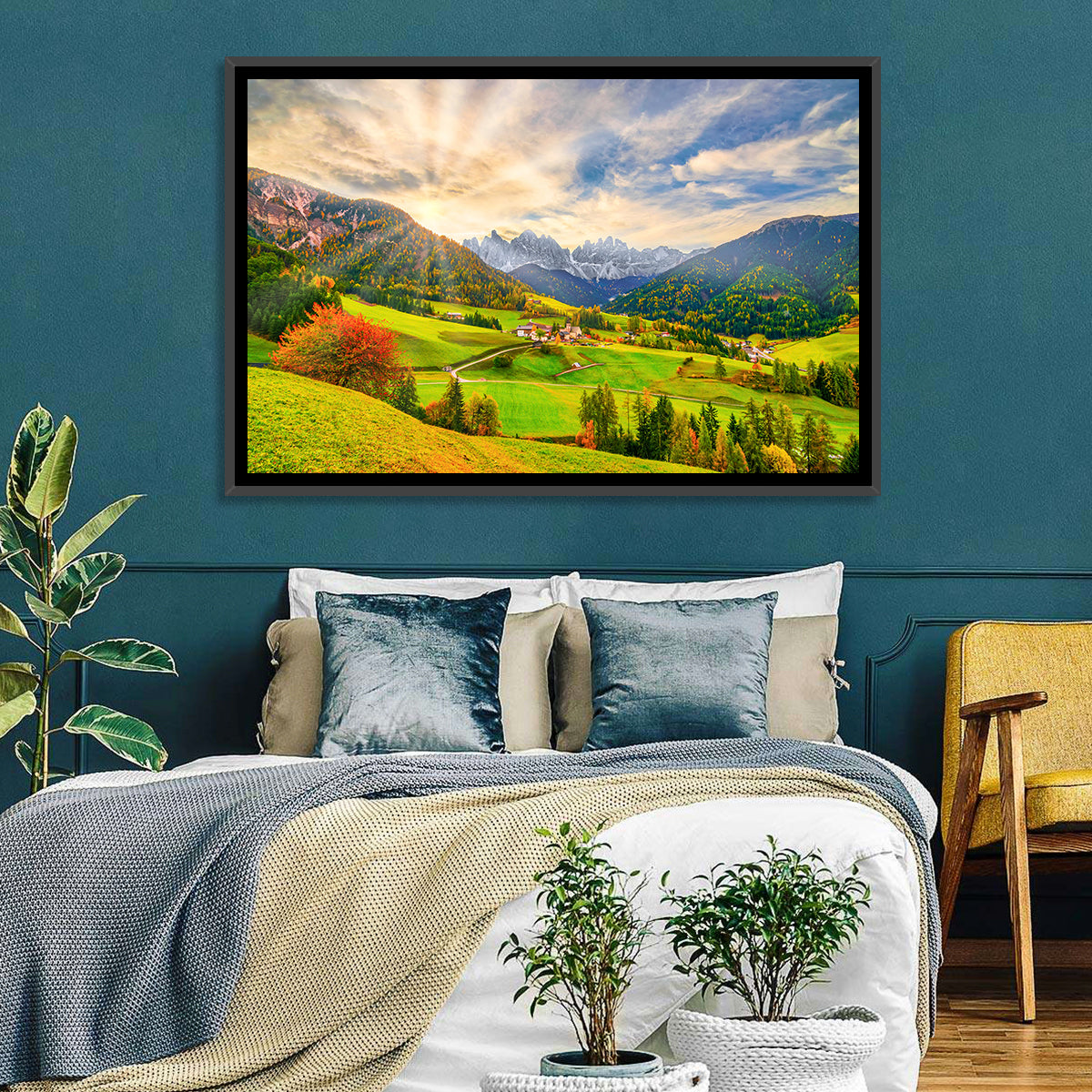 Santa Magdalena Valley at Golden Hour Wall Art