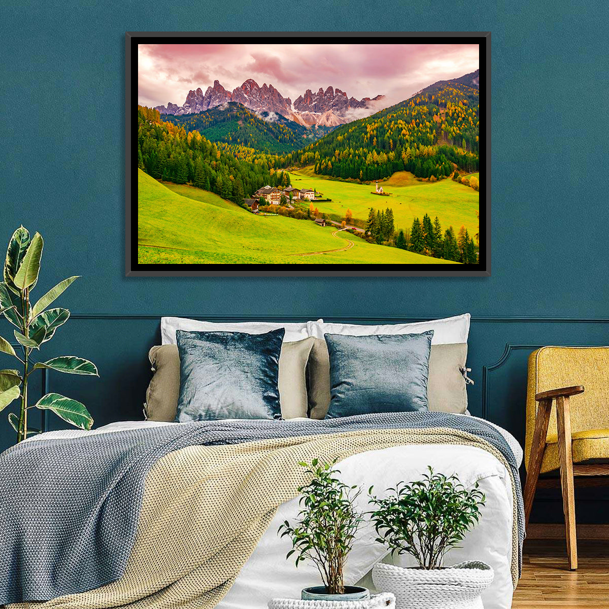 St Johann Church, Santa Maddalena Wall Art