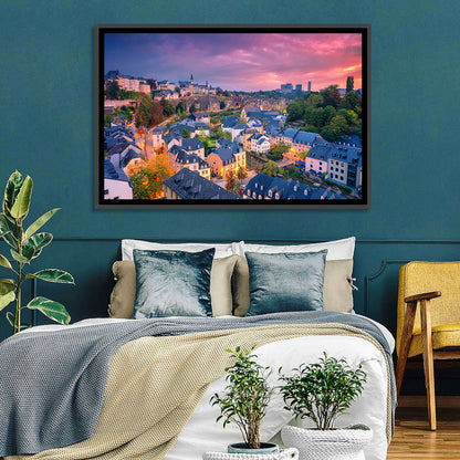 Luxembourg Grund at Dusk Wall Art