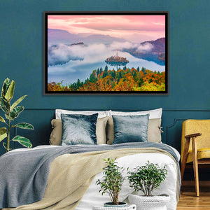 Foggy Bled Lake Wall Art