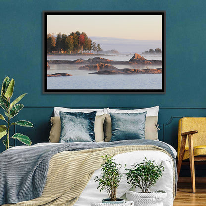 Lake Vanern Misty Shoreline Wall Art