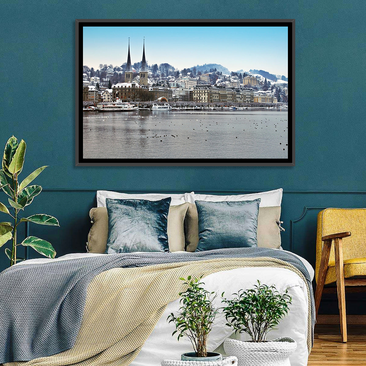 Hofkirche Lucerne Cityscape Wall Art