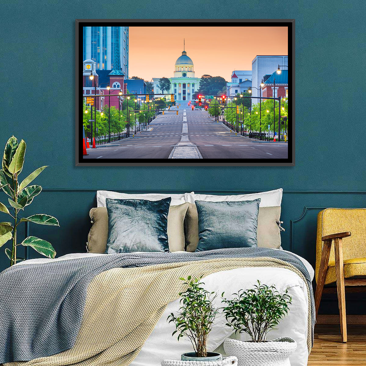 Montgomery State Capitol Wall Art in a room, landscape