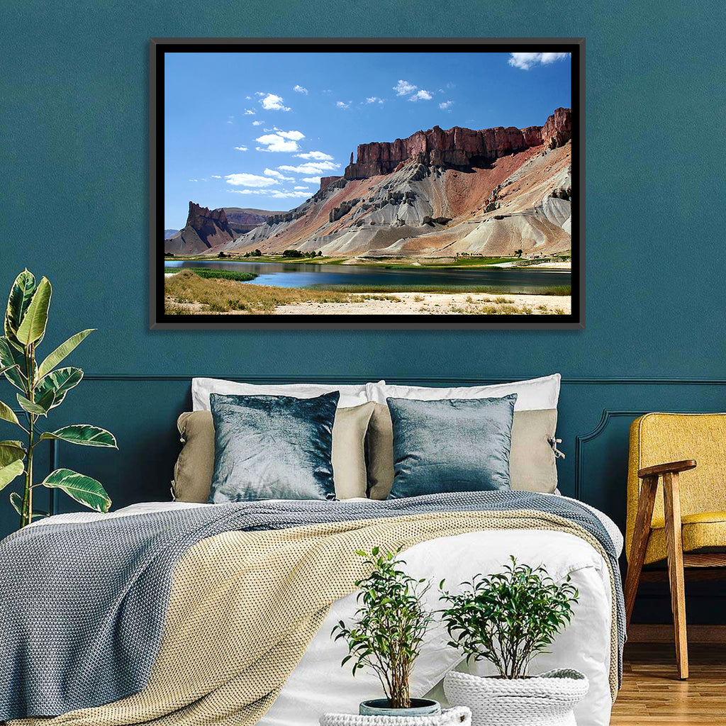 Band-e Amir Lakes and Rock Spire Wall Art