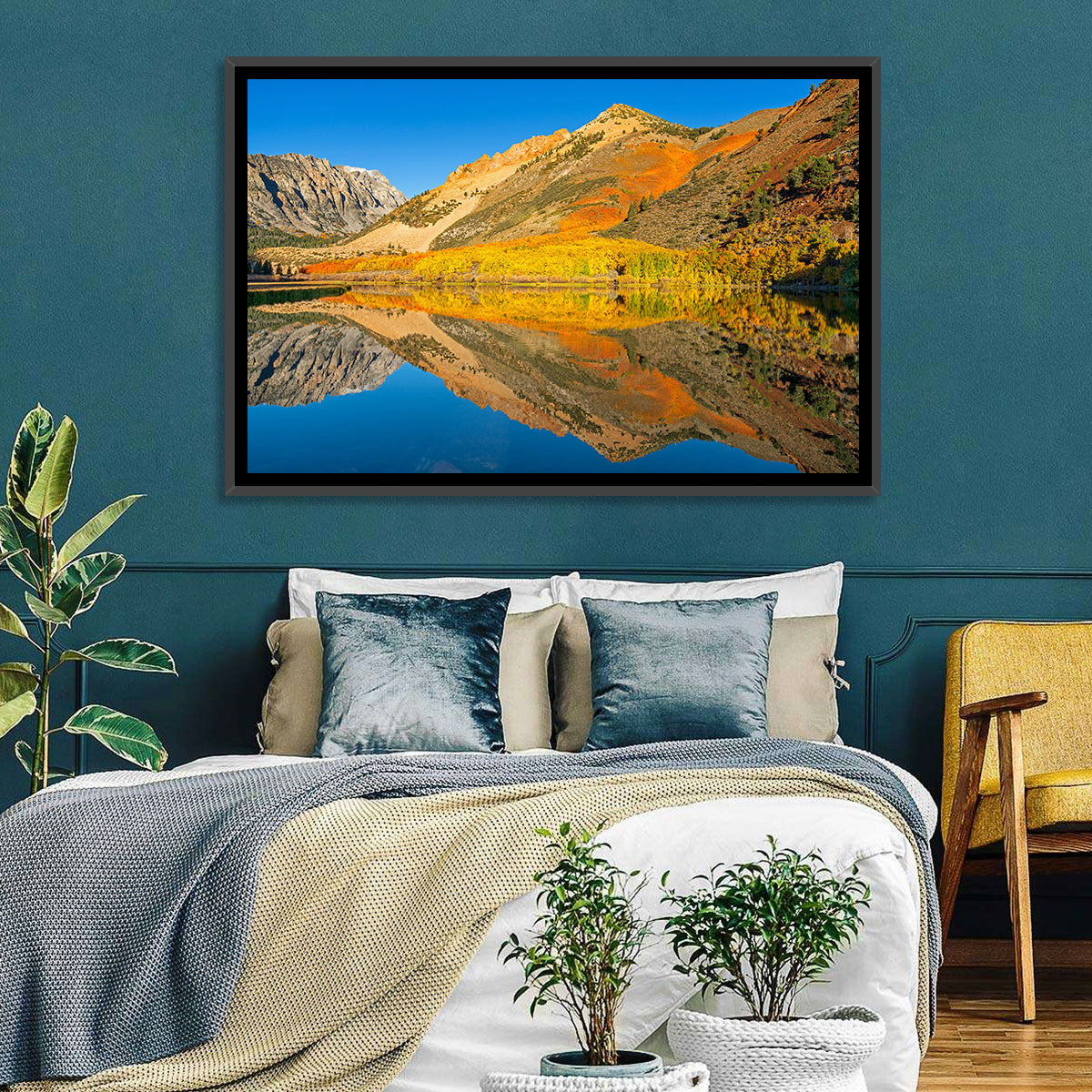 North Lake Autumn Reflection Wall Art