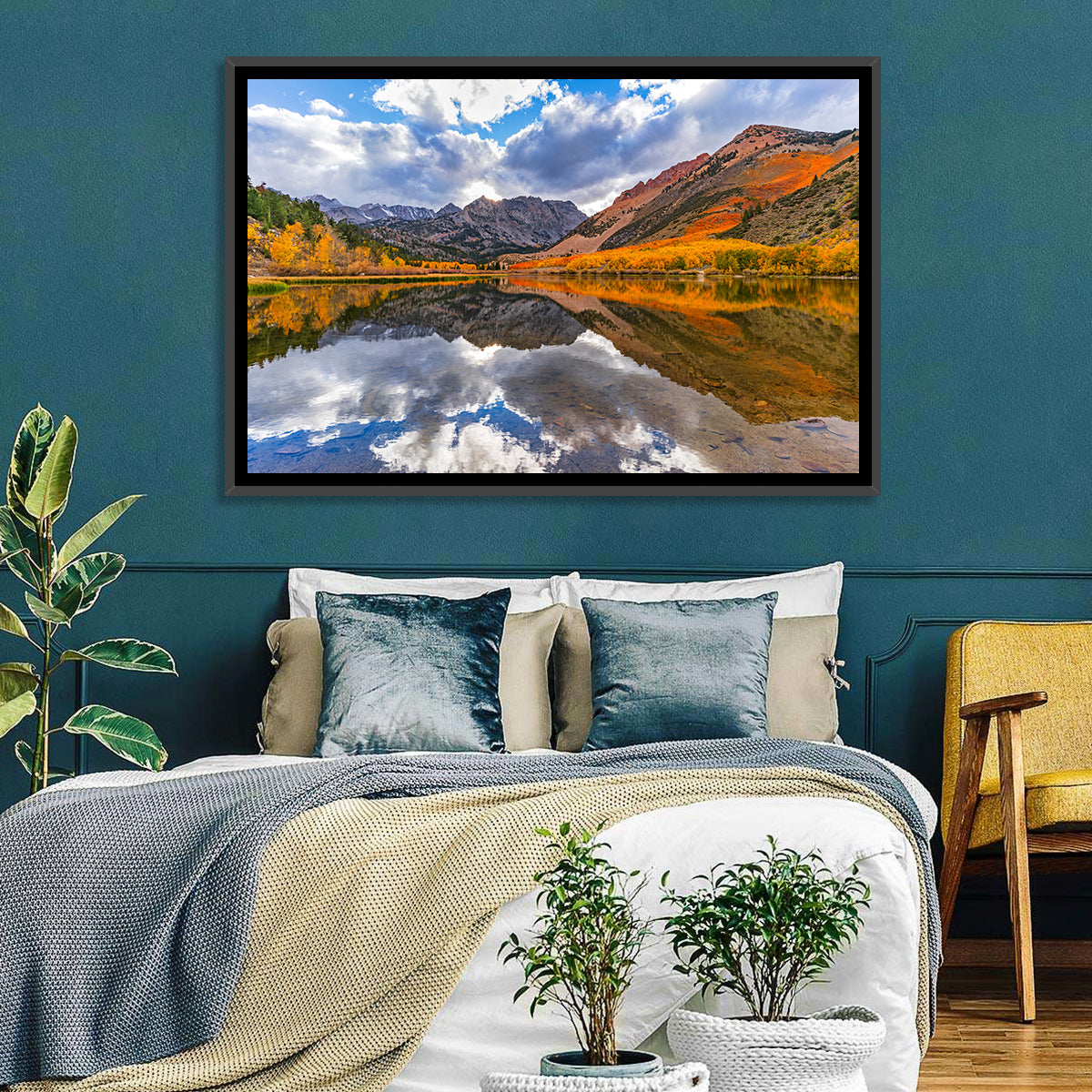 North Lake Autumn Reflection Wall Art