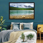 Patricia Lake Cloudy Peaks Wall Art