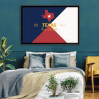 Lone Star State Map Wall Art