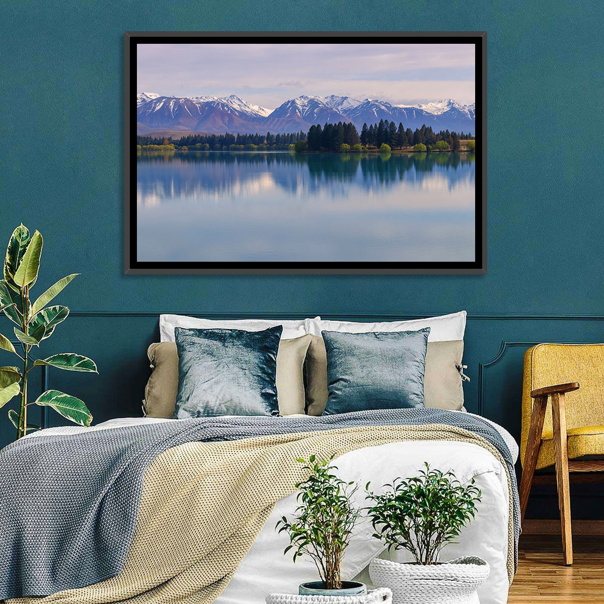 Ruataniwha Lake Reflection Wall Art