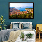 Hvar Harbor Aerial View Wall Art