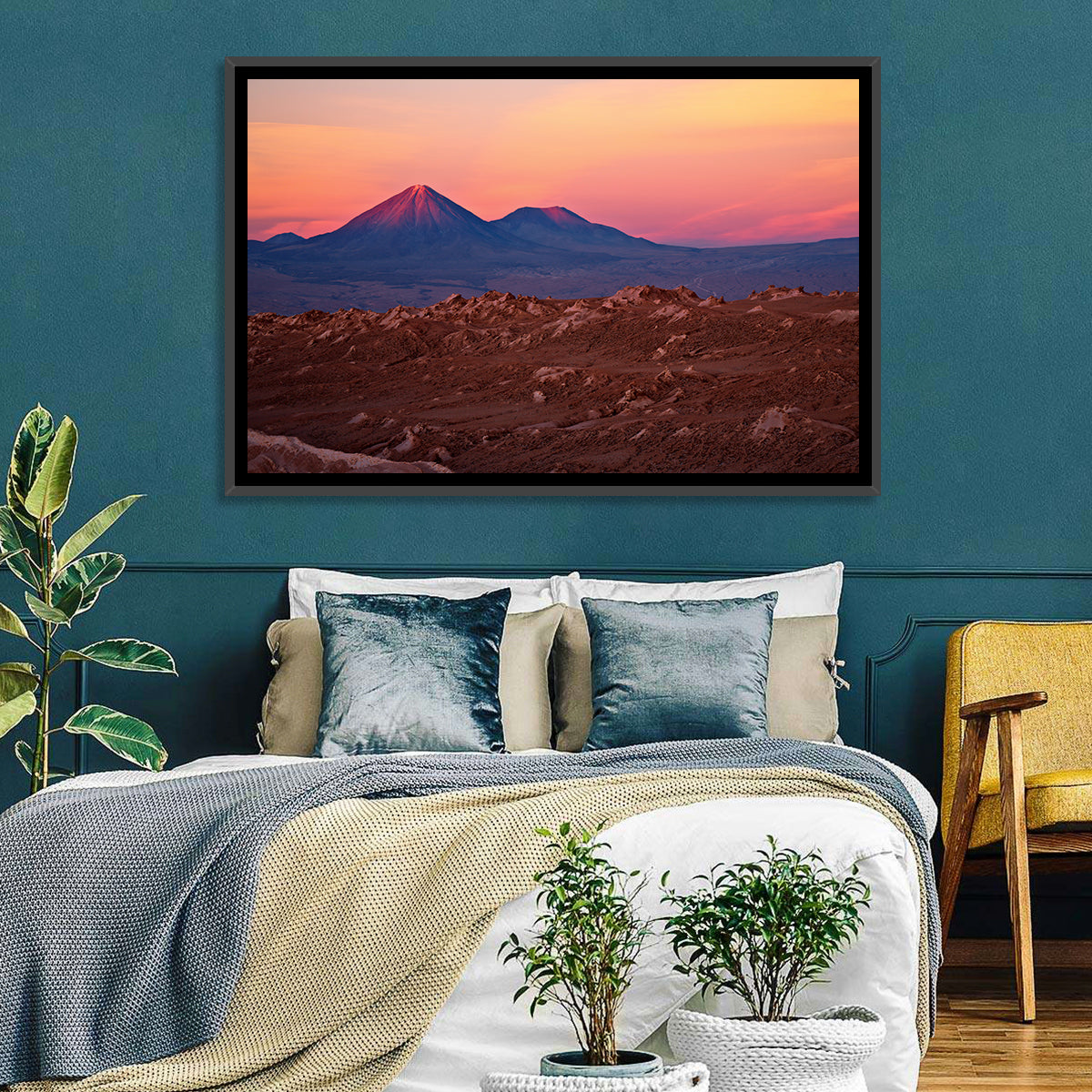 Valle De La Luna, Licancabur Volcano Wall Art in a room, landscape