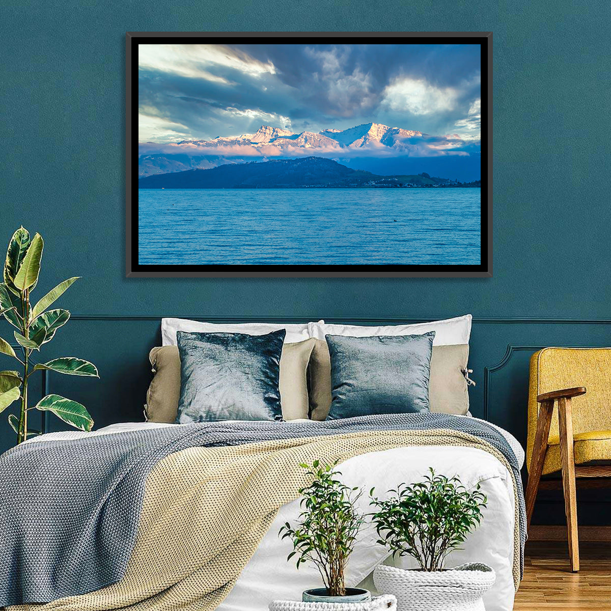 Lake Obersee Golden Hour Wall Art