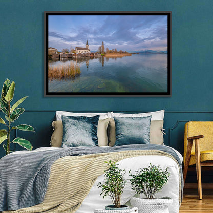 Busskirch Church on Lake Obersee Wall Art