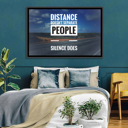 Silence Separates People Wall Art