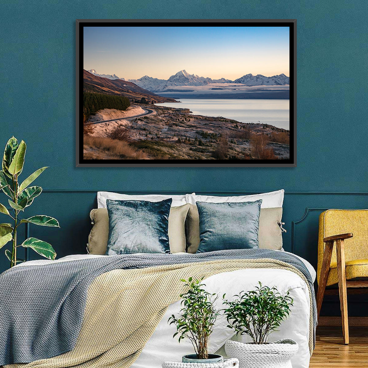 Mount Cook Over Lake Pukaki Wall Art
