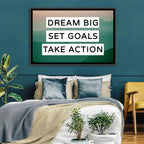 Dream Big Set Goals Wall Art