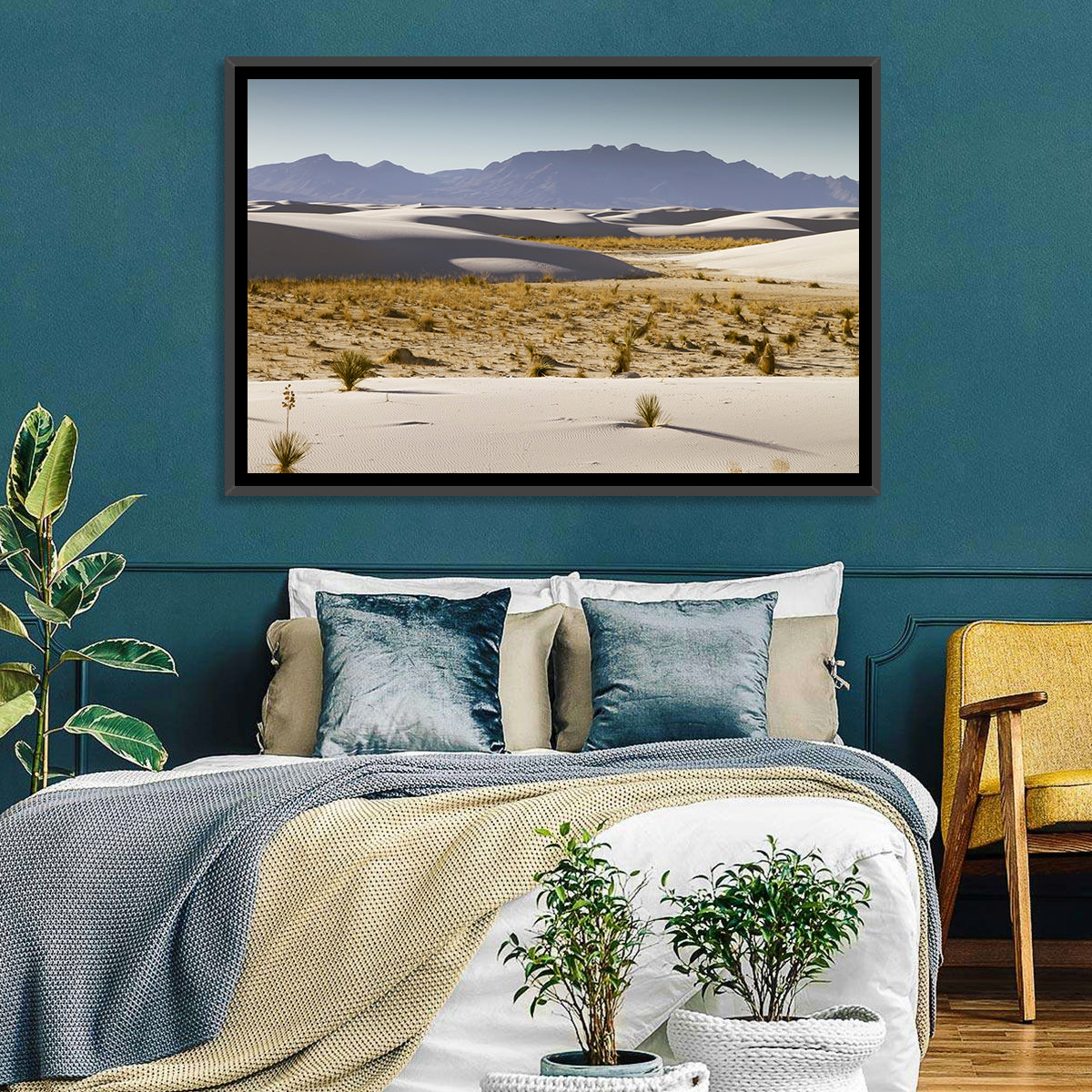 White Sands Dunes, New Mexico Wall Art in a room, landscape