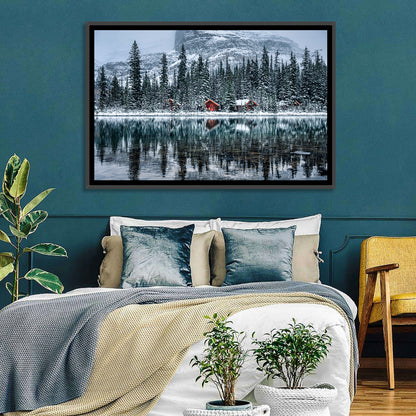 Lake O Hara Winter Reflection Wall Art
