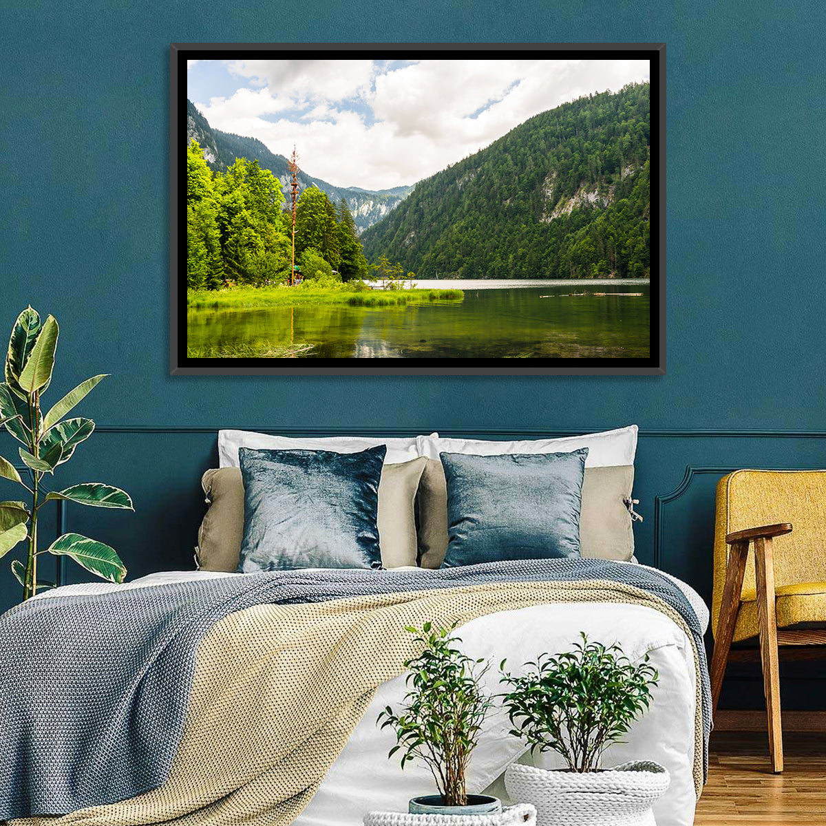 Maypole at Lake Toplitz Wall Art