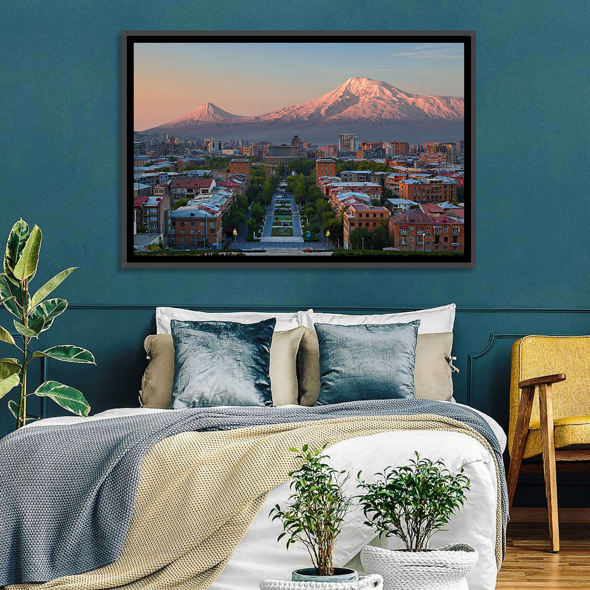Sunset Over Mount Ararat from Yerevan Wall Art