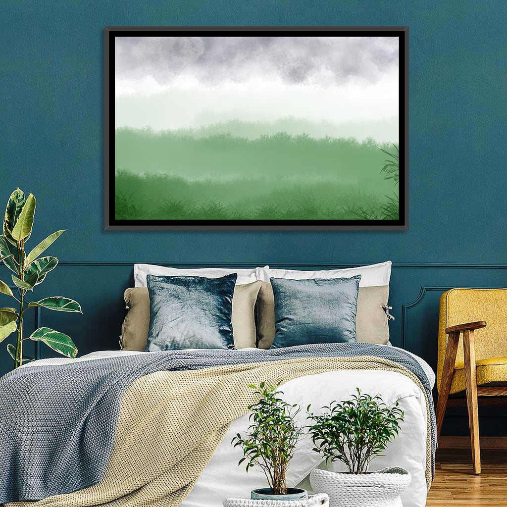 Misty Green Fields Wall Art