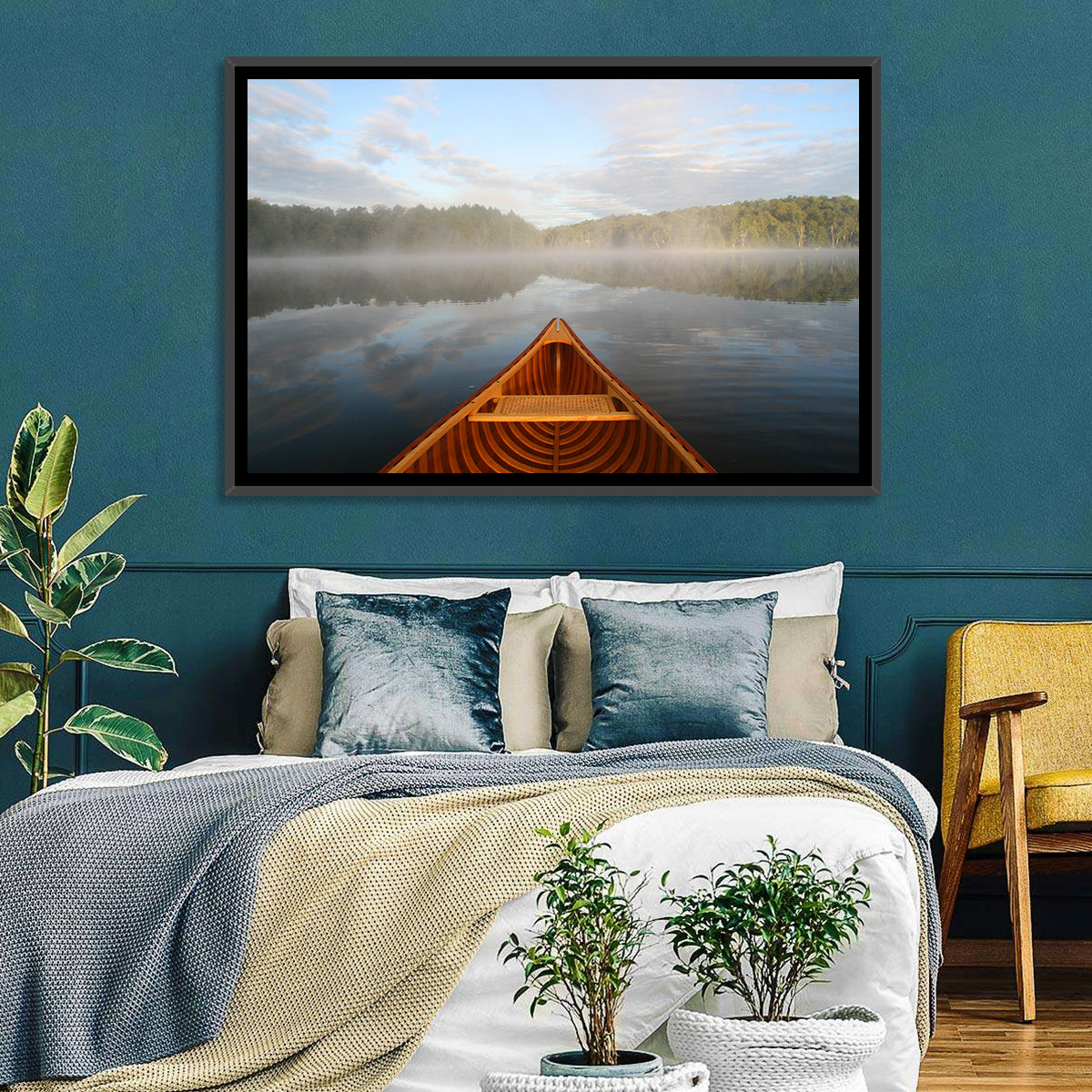 Cedar Canoe on Lake Ontario Wall Art