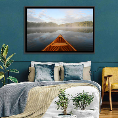Cedar Canoe on Lake Ontario Wall Art