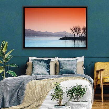Lake Geneva Sunset Reflection Wall Art