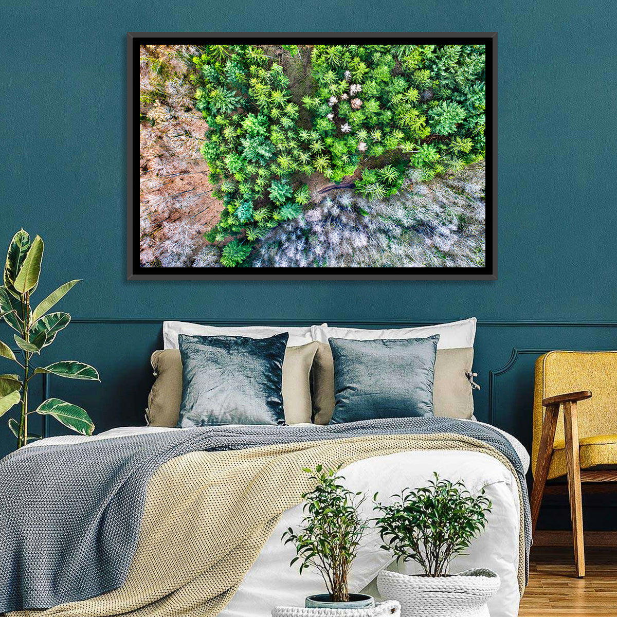 Vosges Mountains Wall Art in a room, landscape