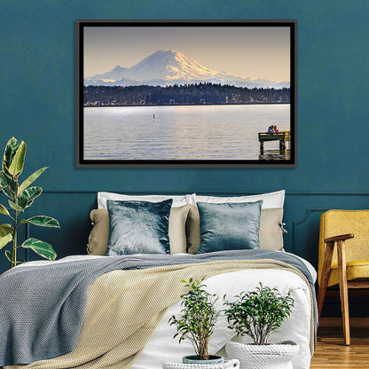Mount Rainier Over Lake Washington Wall Art