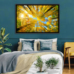 Golden Autumn Canopy Wall Art