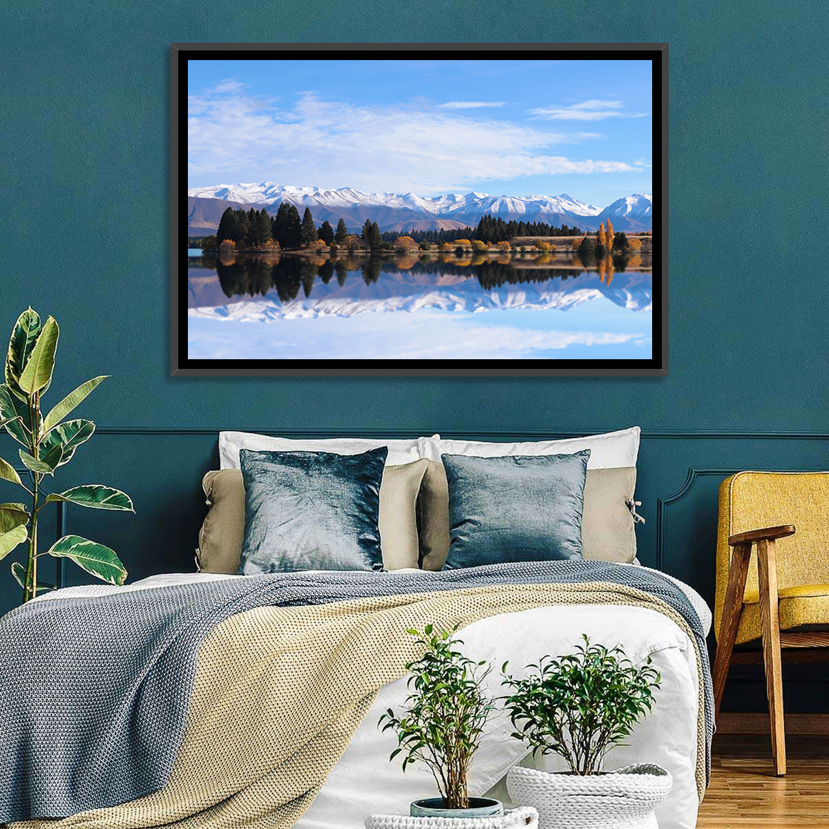 Ruataniwha Lake Reflection Wall Art