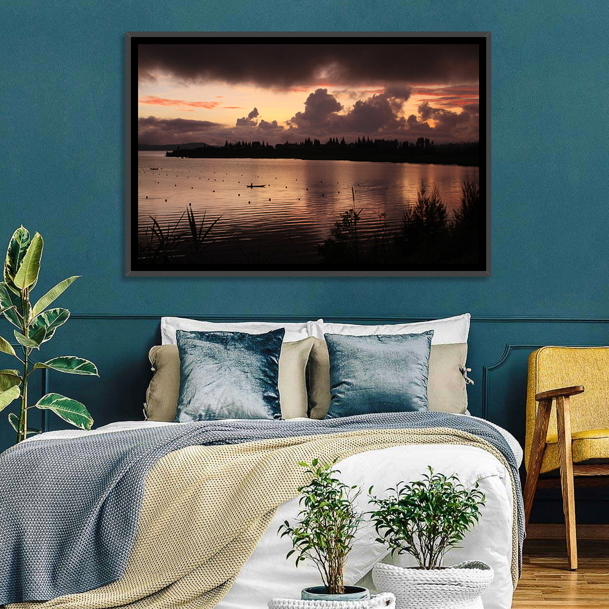 Lake Diatas Sunset Wall Art