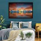 Hangzhou Golden Sphere Skyline at Dusk Wall Art