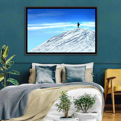 Mountaineer Summit Silhouette Wall Art