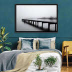 Misty Lake Jetty Wall Art