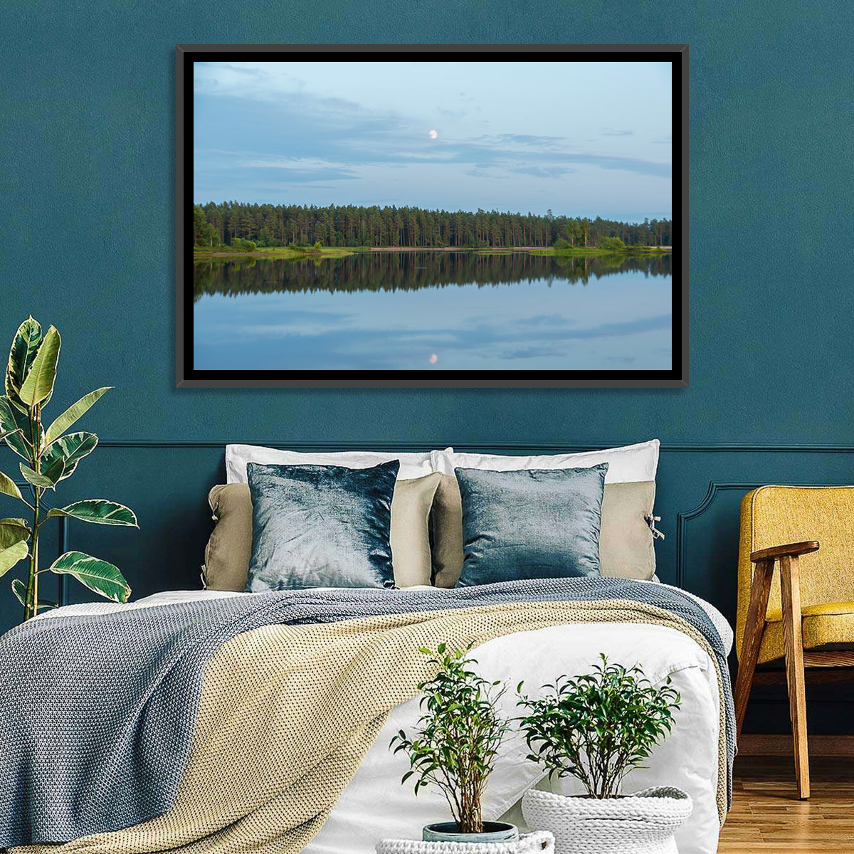 Lake Vanern Moonlight Wall Art
