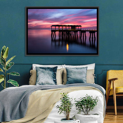 Jekyll Island Dusk Pier Wall Art