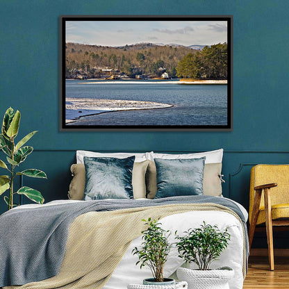 Lake Burton Winter Shoreline Wall Art