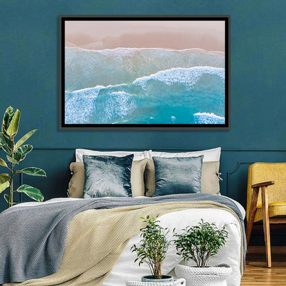 Ocean Beach Waves Aerial Wall Art